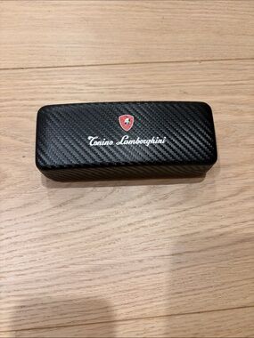 Tonino Lamborghini Black Carbon Fiber Sunglasses Case